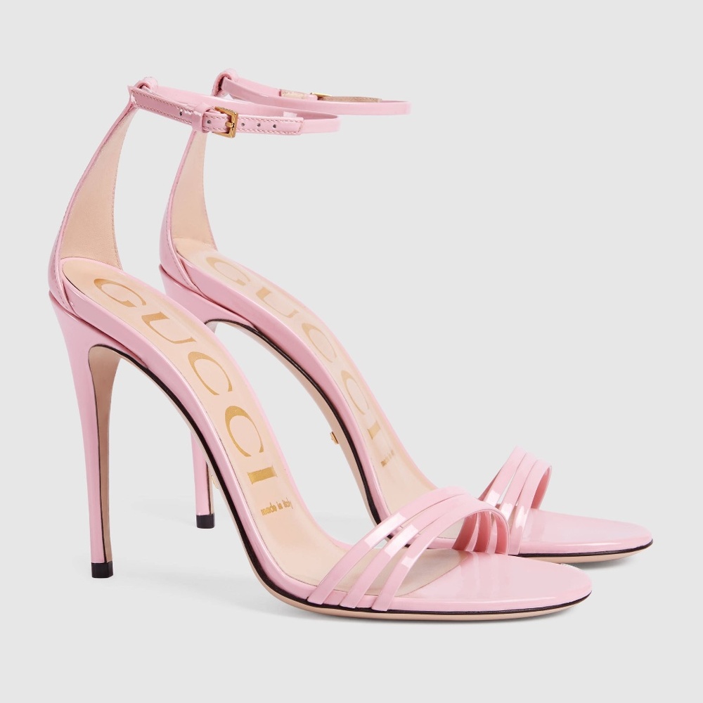 GUCCI Vernice Crystal in Sugar Pink